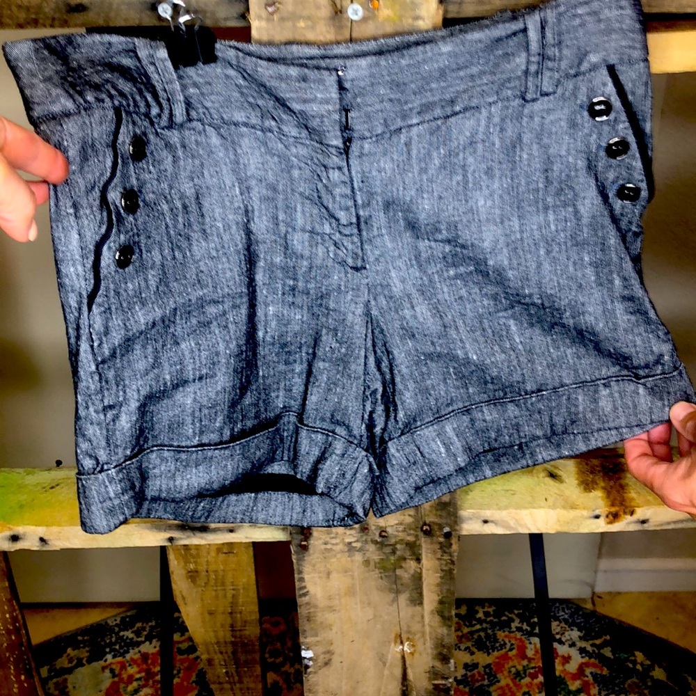 White Black shorts